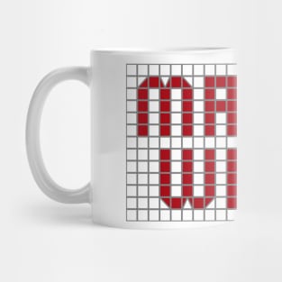 Science: Masks work (red tile letters) Mug